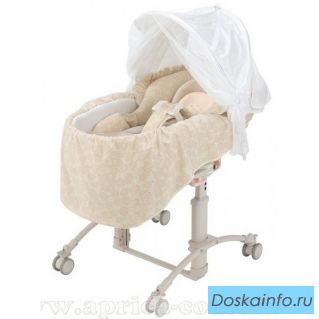  Японская супер удобная кoлыбелька-стульчик Aprica Shiawase Mini Bed HIDX 