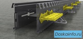 Несъемная опалубка Metalscreed для устройства деформационных швов бетонного пола мебельного цеха