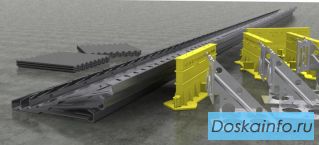 Несъемная опалубка Metalscreed для устройства деформационных швов бетонного пола склада