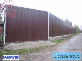 Заборы из профлиста