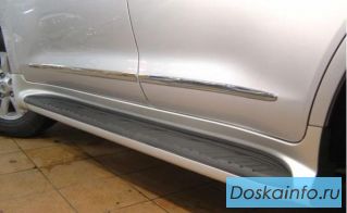 Пороги для Land Cruiser 200 в стиле Lexus 570