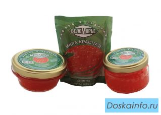 Икра красная и черная из ламинарии и морские десерты оптом.