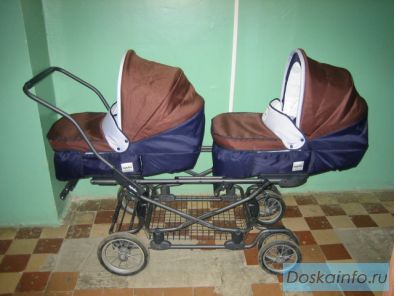Продам коляску Inglesina Domino Twin Cacao для двойни. 